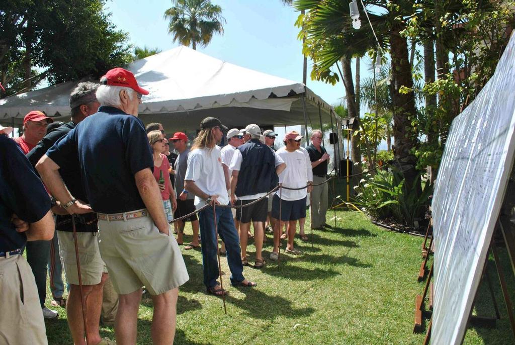 Sailors Watch the Rankings Come in at Hotel Coral and Marina © Rich Roberts